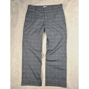 Nike Golf Tour Performance Dri-Fit Pants Windowpane Grey, Size 35x32 Preppy